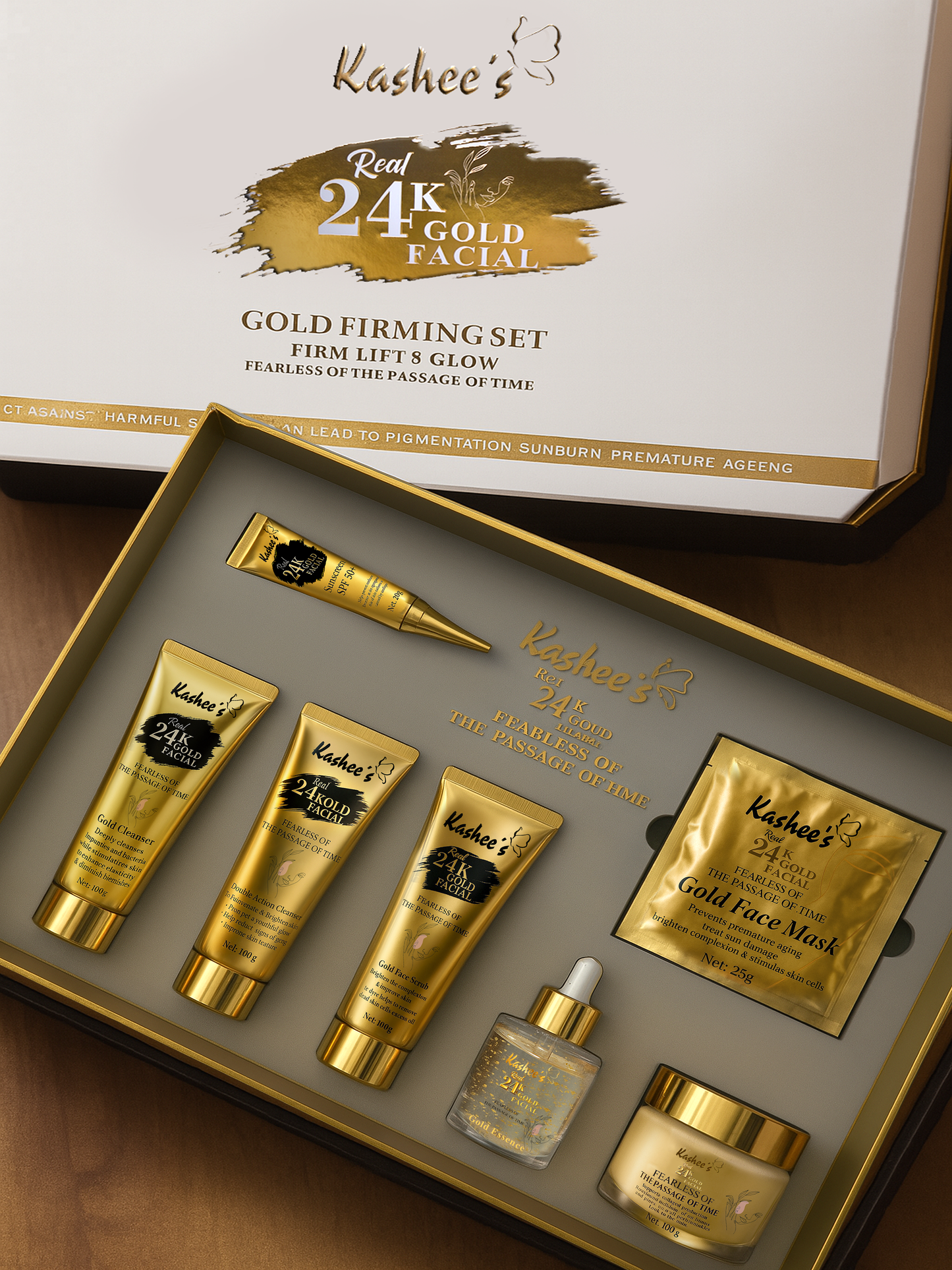 Gold Firming Whitening Facial Set